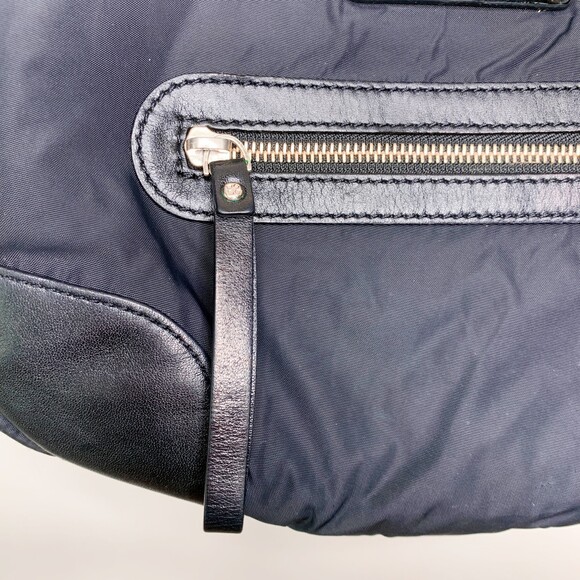 Kate Spade y2k vintage nylon leather trim hobo bag black - Picture 4 of 12